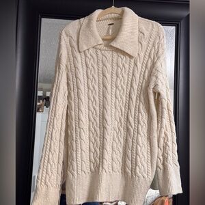 Free People Women's Cable knit sweater
